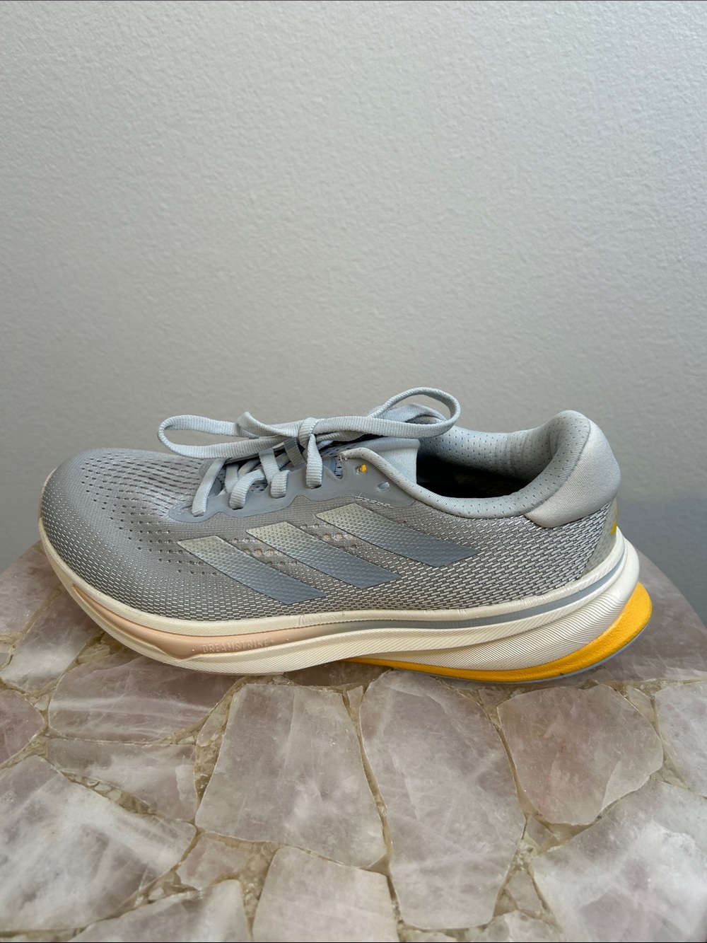 adidas Supernova Rise Women's Running Shoes - Light Gray & Yellow Accents - Picture 10 of 15